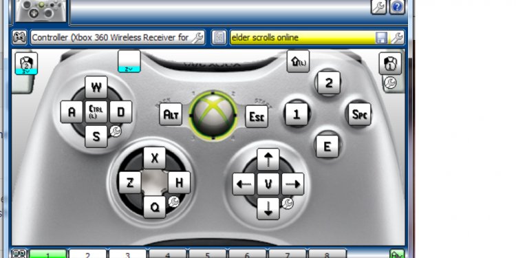 Xbox 360 controller mapping